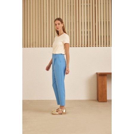 Pantalon Abramo bleu ciel soldes