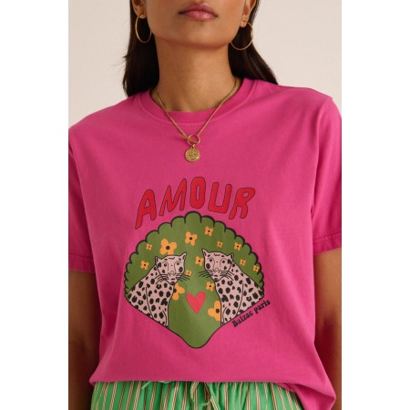 Tee-shirt Bree Amour de Léo rose 50% de réduction en Octobre 2024