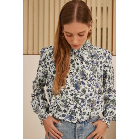 Blouse Une Fois imprimé jardin en fleurs les muscles