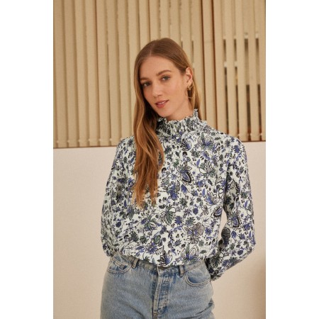 Blouse Une Fois imprimé jardin en fleurs les muscles