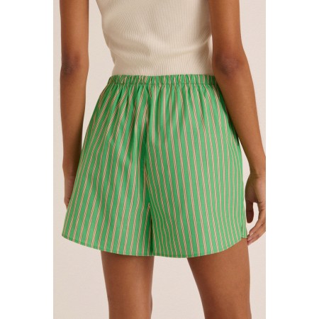 Short Lino rayures vert et orange est présent 