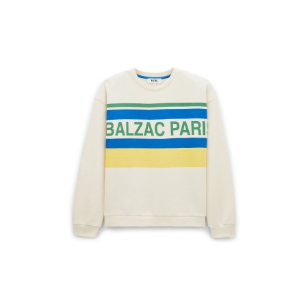 Sweat-shirt Harlow BP écru, bleu et jaune Comparez et commandez 