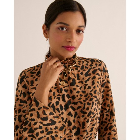 Robe Pépite guépard cappuccino en ligne