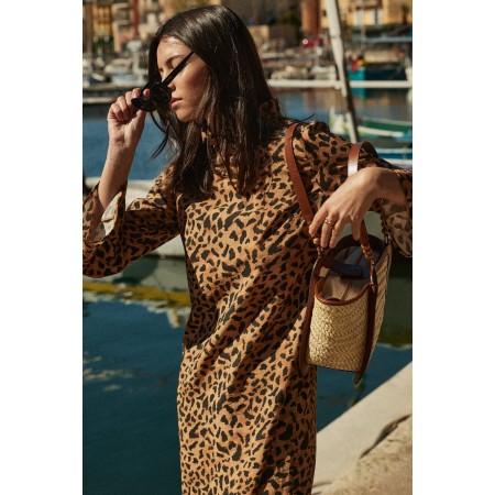 Robe Pépite guépard cappuccino en ligne