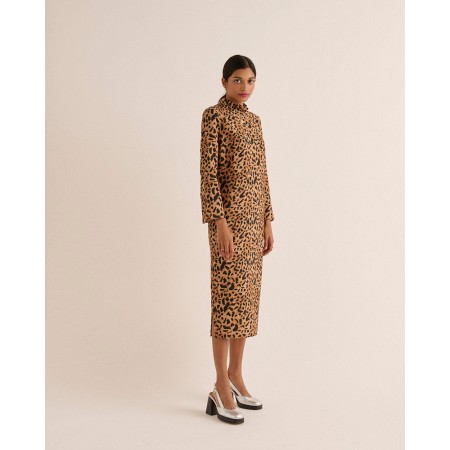 Robe Pépite guépard cappuccino en ligne