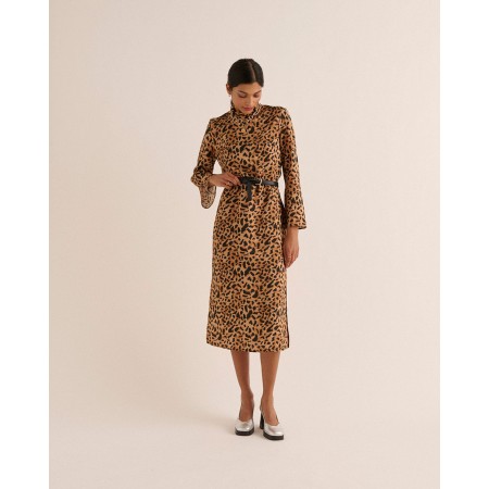 Robe Pépite guépard cappuccino en ligne