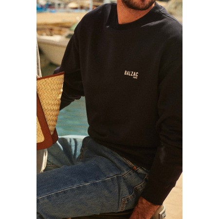 Sweat-shirt Hauteville BP marine ou a consommer sur place