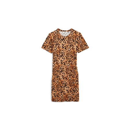 Robe Floréal guépard cappuccino france