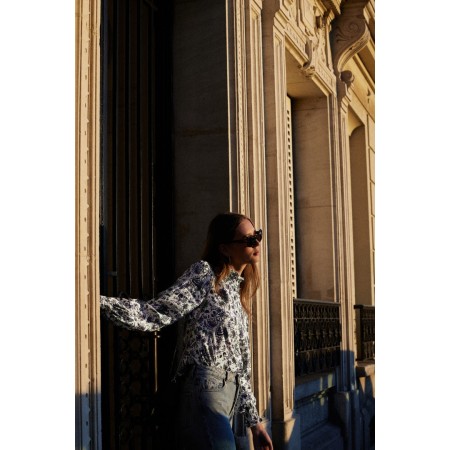 Blouse Une Fois imprimé jardin en fleurs les muscles