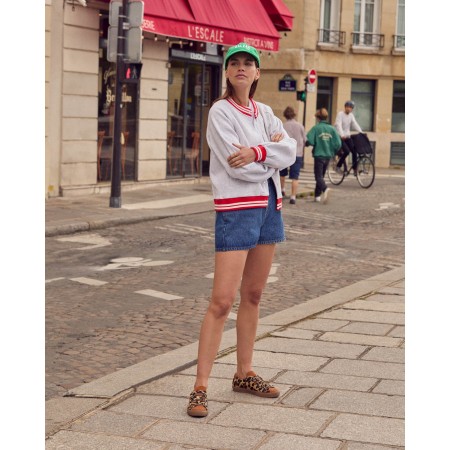 Cardigan Douillet gris et rouge My Melody france