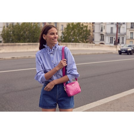 Sac Césarée Hello Kitty vernis froissé rose des créatures d'habitude