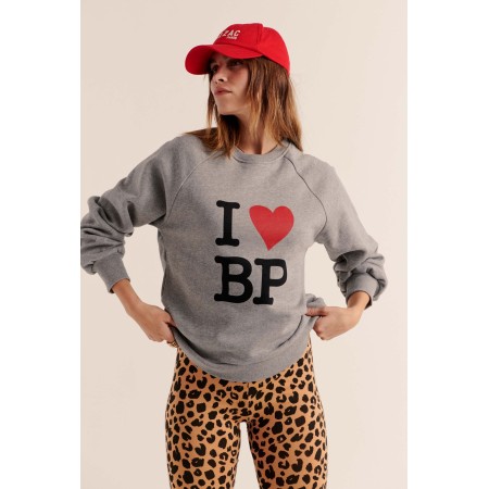 Sweat-shirt Jack I Love BP gris les muscles