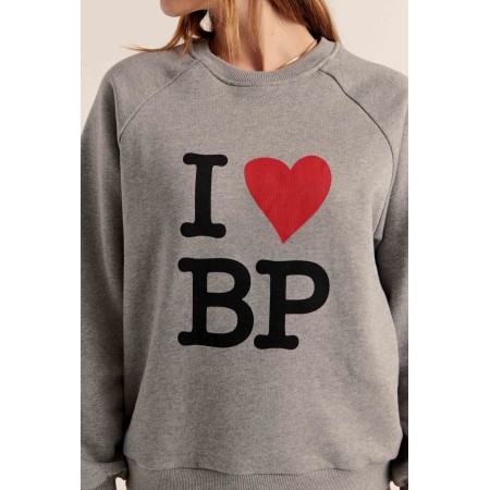 Sweat-shirt Jack I Love BP gris les muscles