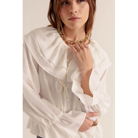 Chemise Belva blanc naturel s'inspire de l'anatomie humaine