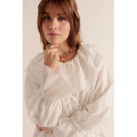 Chemise Belva blanc naturel s'inspire de l'anatomie humaine