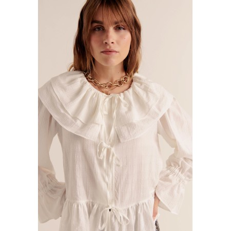 Chemise Belva blanc naturel s'inspire de l'anatomie humaine