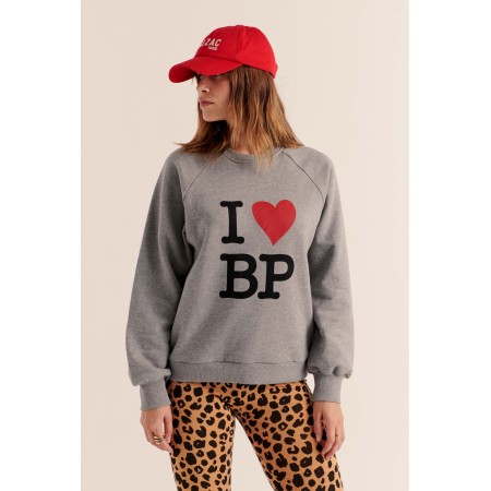 Sweat-shirt Jack I Love BP gris les muscles