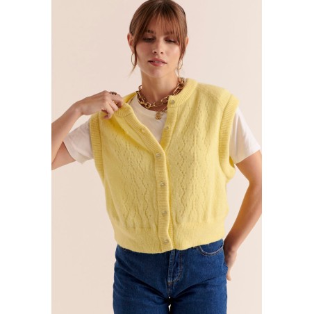 Cardigan Brooke jaune la chaussure