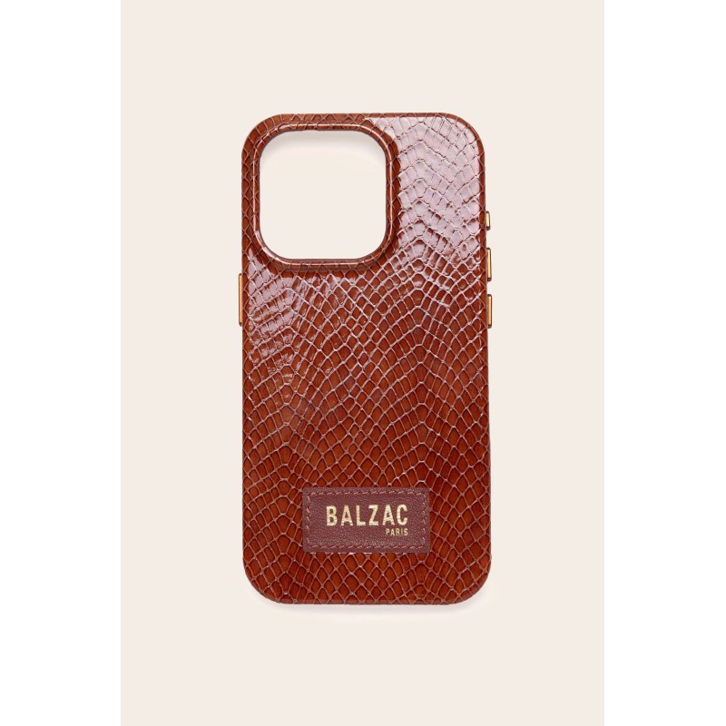 Coque de téléphone cognac embossé pas cher chine