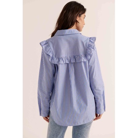 Blouse Cassi rayures bleu Fin de série