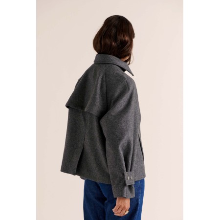 Manteau Beauny gris anthracite pas chere