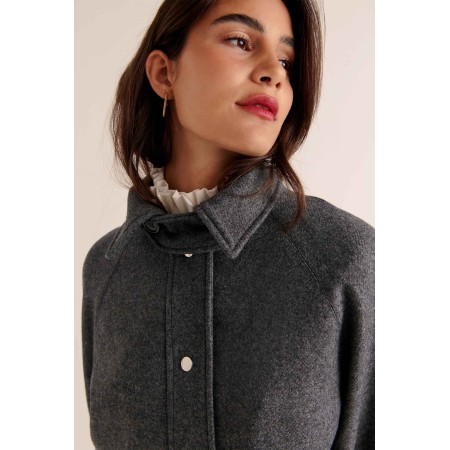 Manteau Beauny gris anthracite pas chere