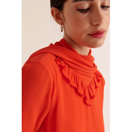 Blouse Léontine orange commande en ligne