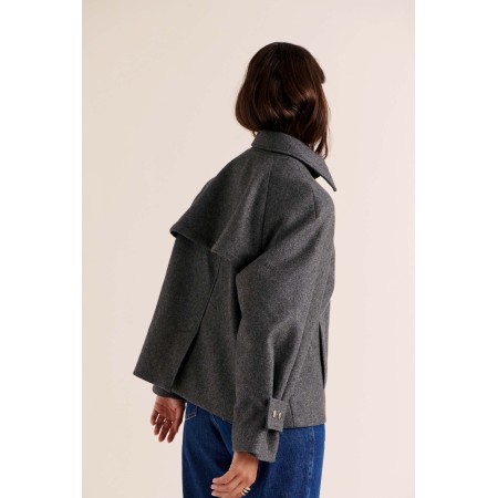 Manteau Beauny gris anthracite pas chere