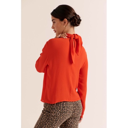 Blouse Léontine orange commande en ligne