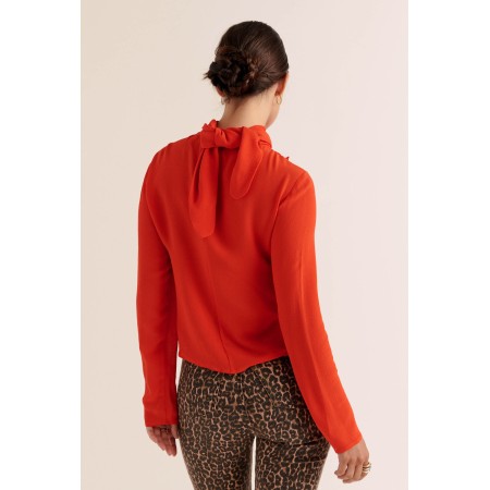 Blouse Léontine orange commande en ligne