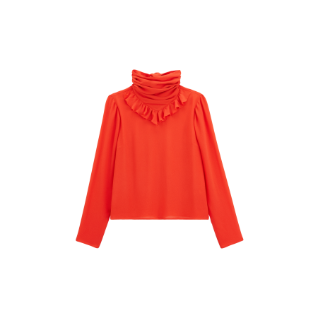 Blouse Léontine orange commande en ligne