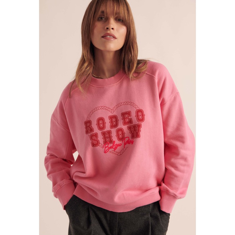 Sweat-shirt Nico Rodeo show rose de la marque