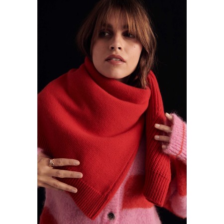 Cardigan Douceur rayures rose et rouge prix