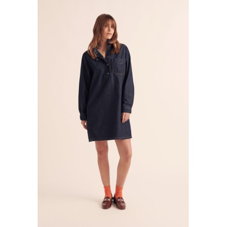 Robe Clélie bleu brut Le MVP de beaucoup