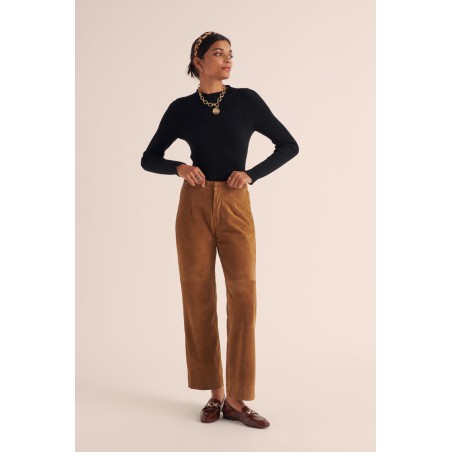 Pantalon Selby croute camel Voir les baskets