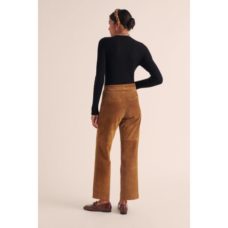 Pantalon Selby croute camel Voir les baskets