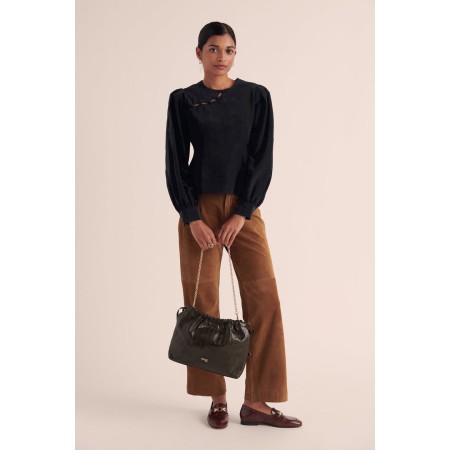 Pantalon Selby croute camel Voir les baskets