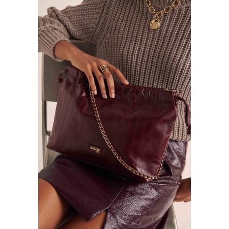 Sac Amaïa froissé bordeaux en ligne des produits 