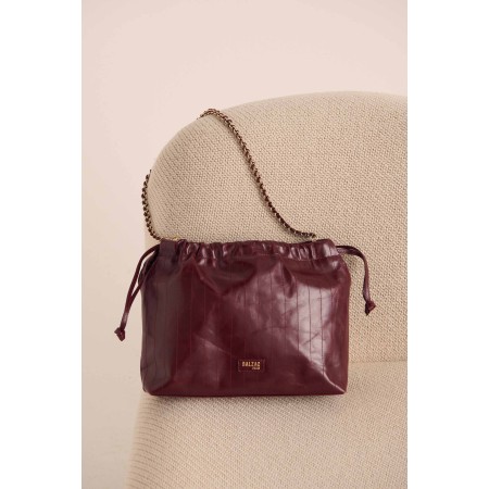 Sac Amaïa froissé bordeaux en ligne des produits 