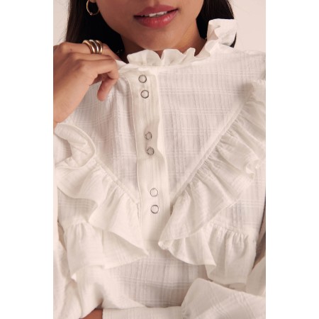 Blouse Amelia blanc naturel destockage