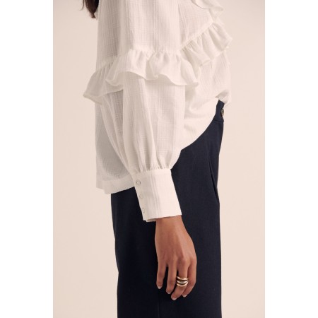 Blouse Amelia blanc naturel destockage