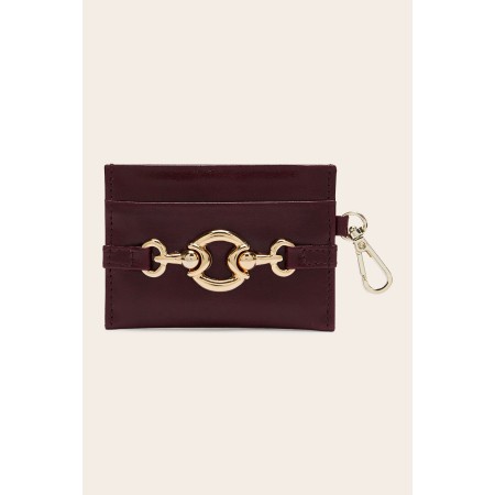 Porte-carte Addison bordeaux basket pas cher