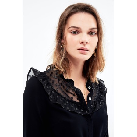 Black Olivia blouse pas cheres