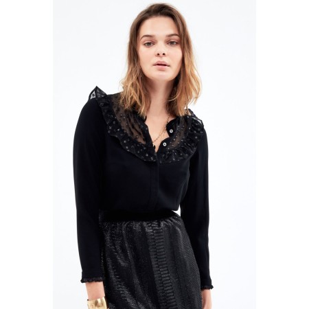 Black Olivia blouse pas cheres