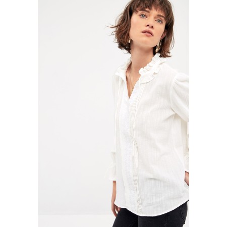 White Soline blouse livraison gratuite