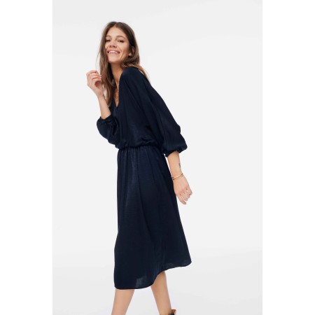 Fiona navy dress pas cher