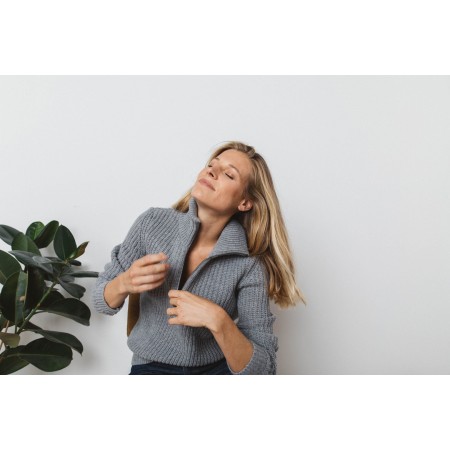 Gray Ugolin sweater brillant des détails fins