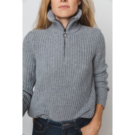 Gray Ugolin sweater brillant des détails fins