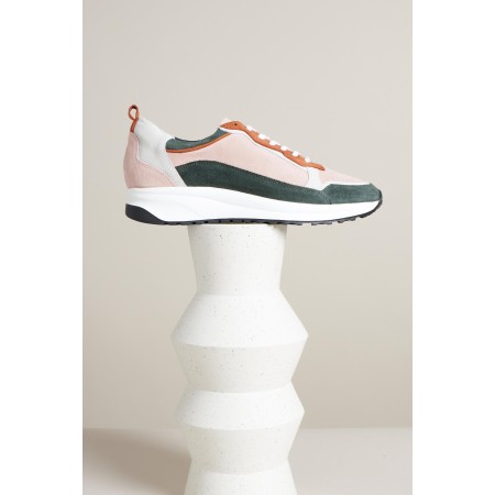 Maximilien green and pink sneakers Comparez plus de prix