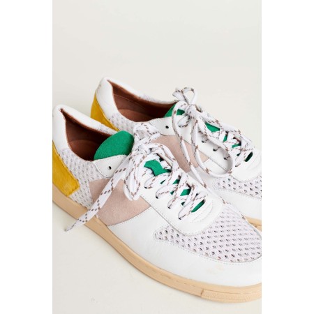 Multicolored green and yellow Colin sneakers d'Europe débarque